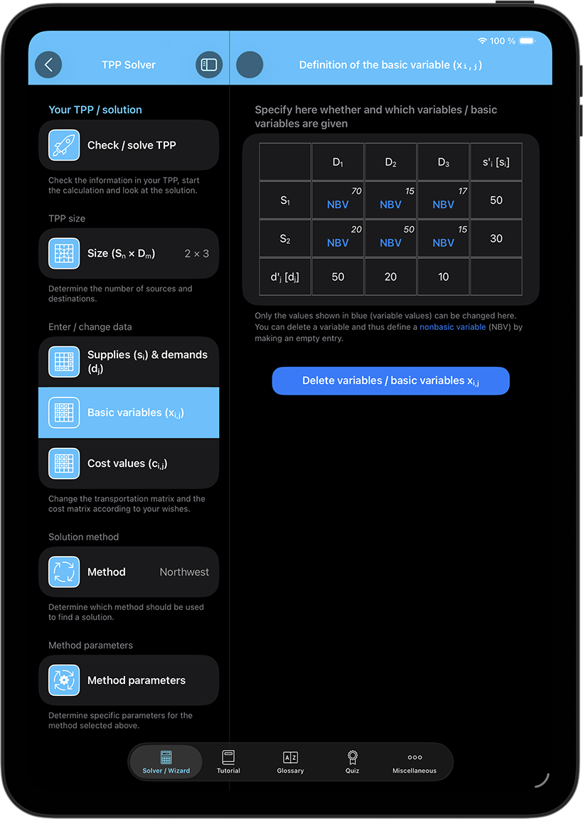 Convenient input of your TPP