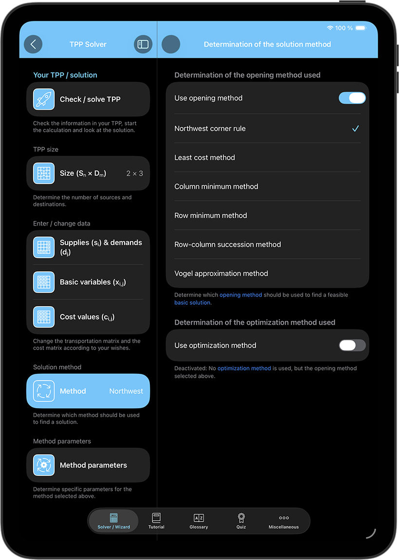 All solution methods in one app