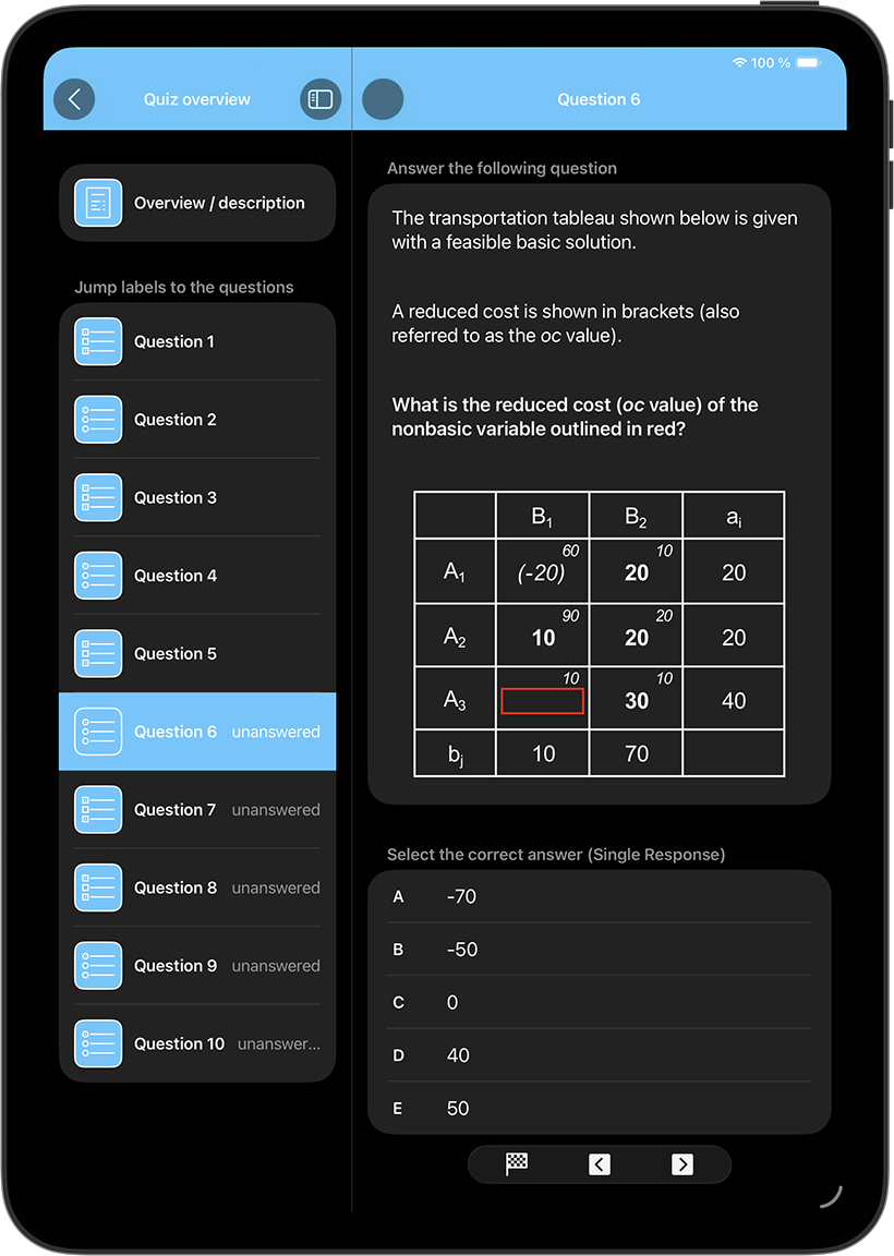 Play a quiz and collect awards