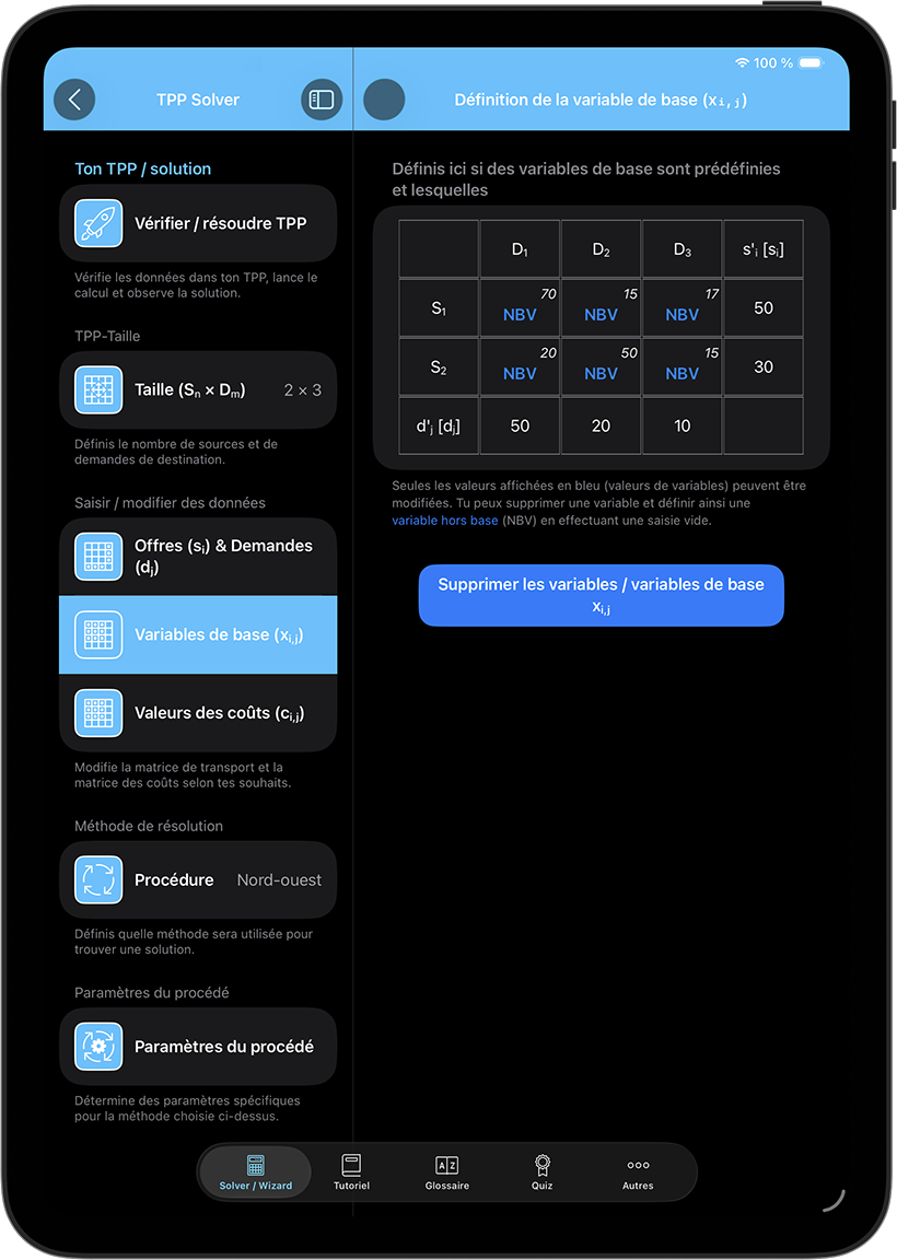 Saisie confortable de tes données TPP