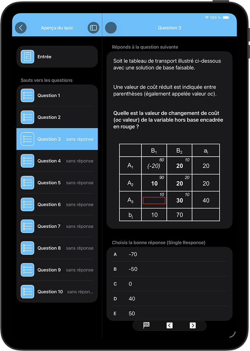 Joue à un quiz et collecte des récompenses