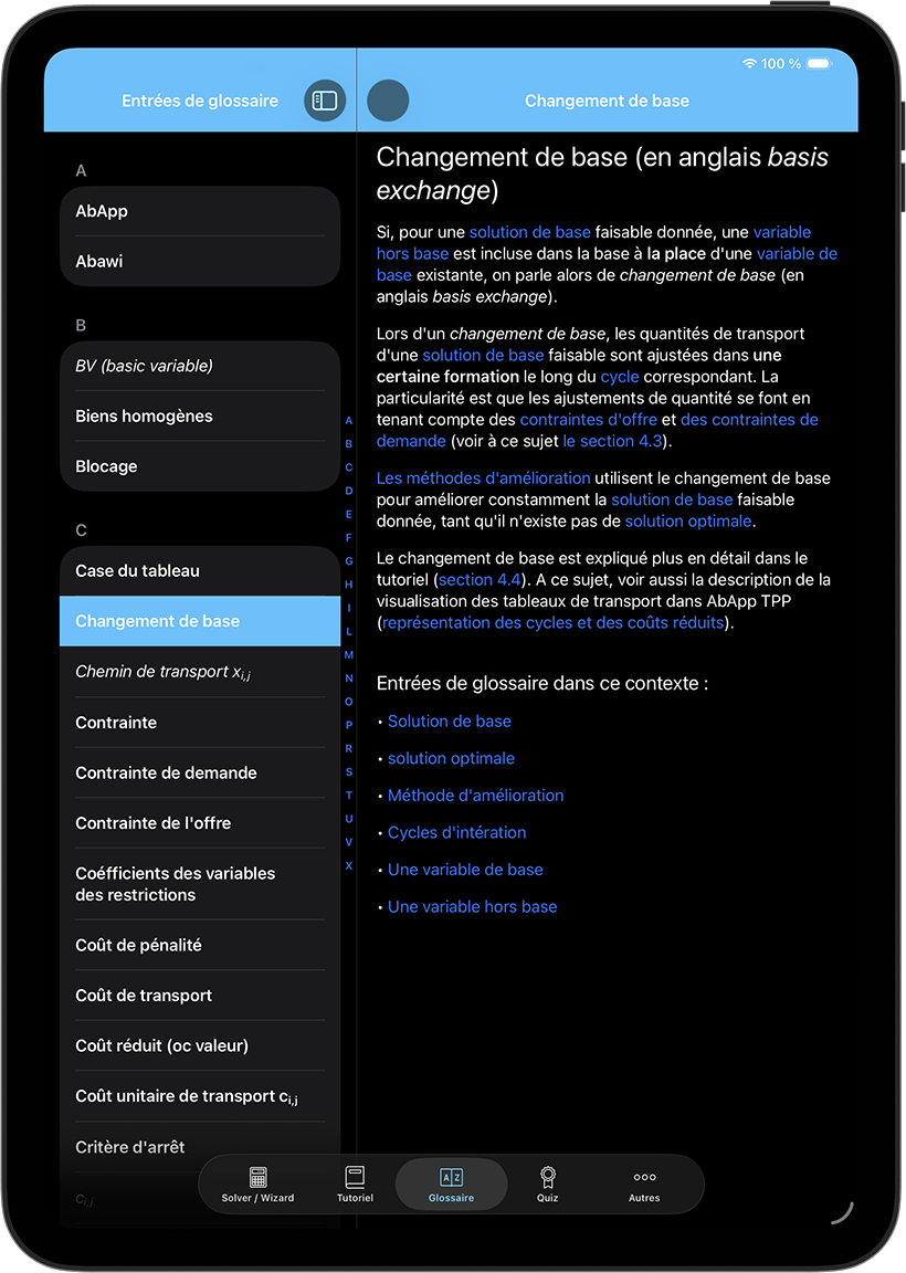 Aperçu des termes techniques